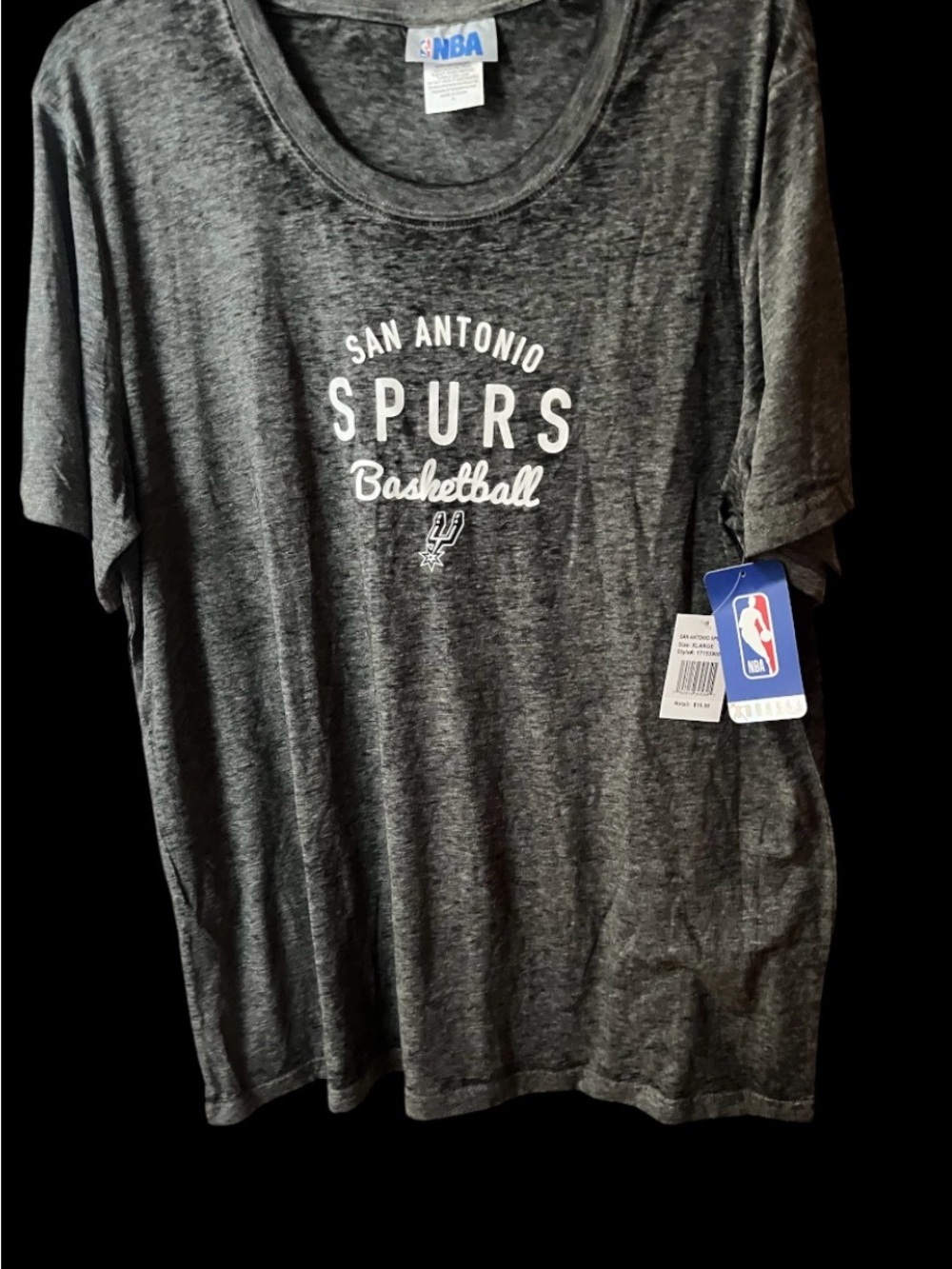 NBA Gray San Antonio Spurs Graphic Tee